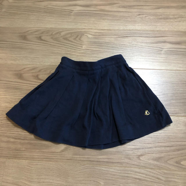 PETIT BATEAU(プチバトー)のプチバトー 104センチ ネイビー スカート キッズ/ベビー/マタニティのキッズ服女の子用(90cm~)(スカート)の商品写真