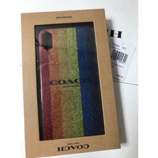 コーチ(COACH)の新品 コーチ COACH iPhone XS Max ケース レインボー(iPhoneケース)