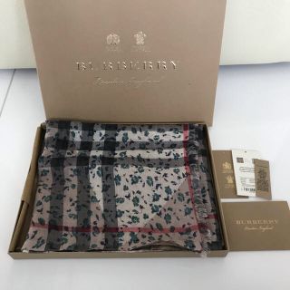 バーバリー(BURBERRY)の新品同様 バーバリー  シルク ストール (ストール/パシュミナ)