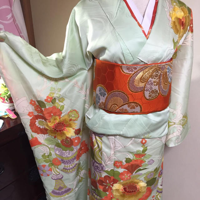 訳あり振り袖と帯セット fruut.pt