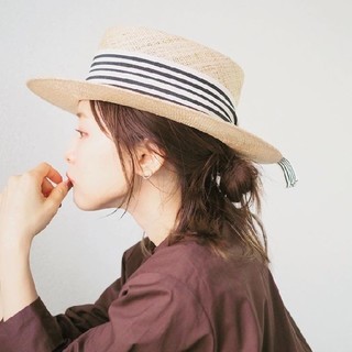 シャポードオー　Chapeau d’ O Bao Canotier ブラック