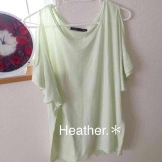 ヘザー(heather)のHeather ライトグリーンTシャツ(Tシャツ(半袖/袖なし))