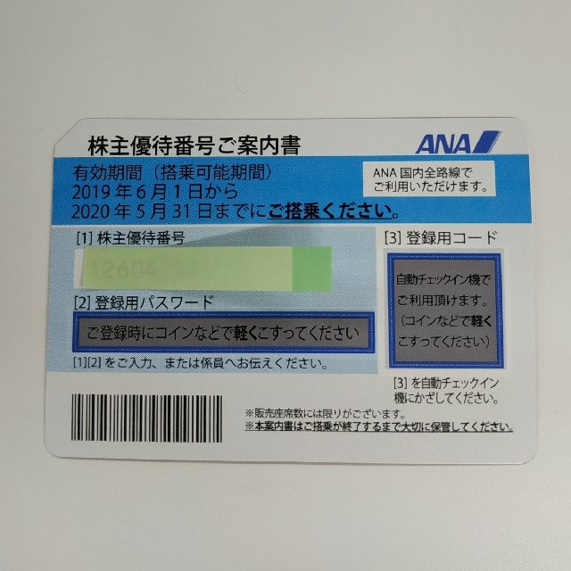 ANA(全日本空輸)(エーエヌエー(ゼンニッポンクウユ))のANA 株主優待券  チケットの優待券/割引券(その他)の商品写真