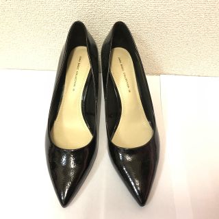 ザラ(ZARA)のZARA 黒 パンプス ヒール 38  24.5(ハイヒール/パンプス)