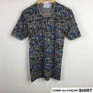 コムデギャルソン(COMME des GARCONS)の美品 コムデギャルソンシャツ 半袖Tシャツ グレー サイズM(Tシャツ/カットソー(半袖/袖なし))