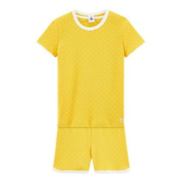 PETIT BATEAU(プチバトー)の☆SALE☆プチバトーポケッタブルプリント半袖パジャマ キッズ/ベビー/マタニティのキッズ服女の子用(90cm~)(パジャマ)の商品写真