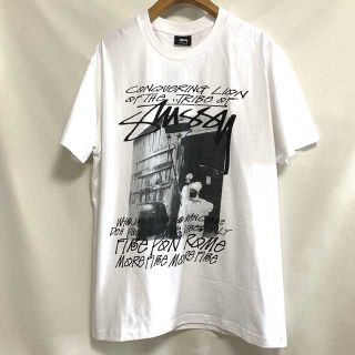 ステューシー(STUSSY)のSTUSSY (ステューシー） stock logo Tシャツ  白(Tシャツ/カットソー(半袖/袖なし))