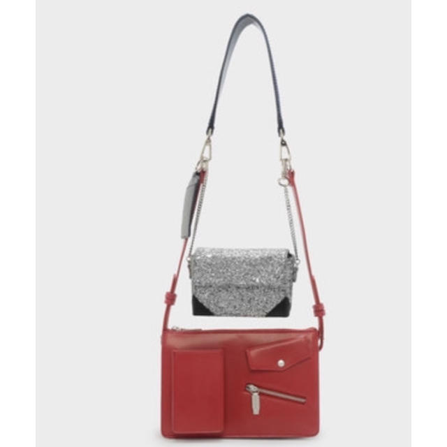 Charles and Keith(チャールズアンドキース)の【Charles and Keith】デュオショルダーバッグ【新品】 レディースのバッグ(ショルダーバッグ)の商品写真