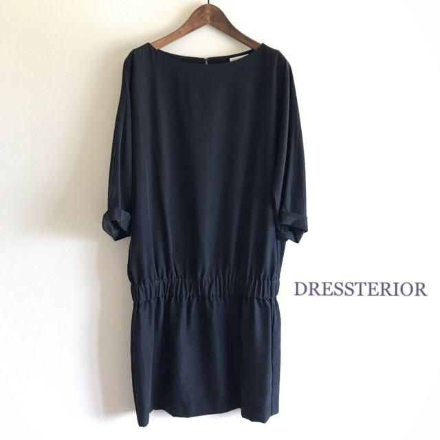 DRESSTERIOR(ドレステリア)の極美品⭐️ DRESSTERIOR／ドレステリア チュニックワンピース ブラック レディースのワンピース(ミニワンピース)の商品写真