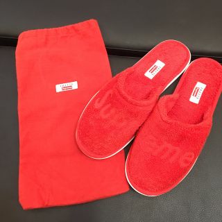 Supreme - 正規品 Supreme x Frette Slippers 赤 10/12の通販 by