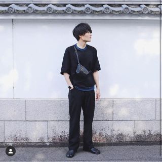 サンシー(SUNSEA)のsunsea TREK’s tee ブラック(Tシャツ/カットソー(半袖/袖なし))