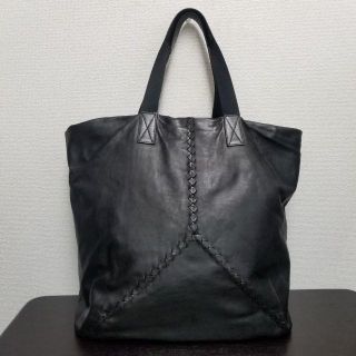 ボッテガヴェネタ(Bottega Veneta)のボッテガヴェネタ　トートバッグ　黒　レザー　ユニセックス(トートバッグ)