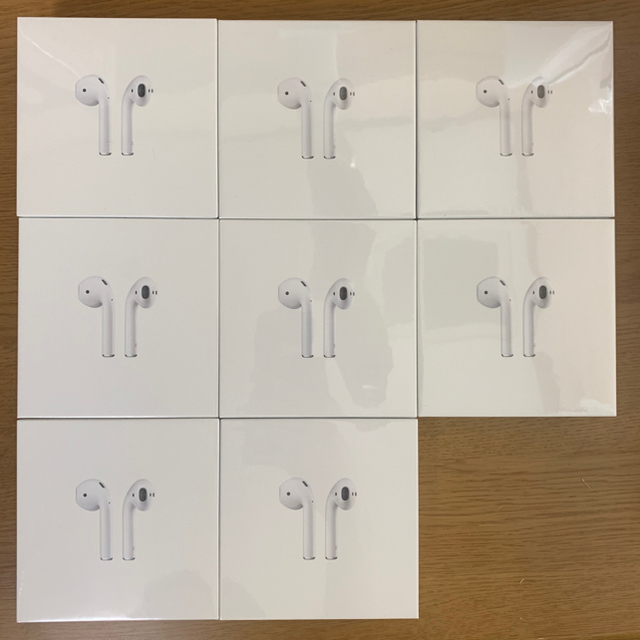 国内即発送】 Apple - Airpods 第2世代 8台 MV ヘッドフォン