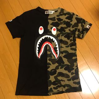 アベイシングエイプ(A BATHING APE)のアベイシングエイプ  Tシャツ 半袖 シャーク カモフラ カットソー(Tシャツ/カットソー(半袖/袖なし))