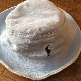 ラルフローレン(Ralph Lauren)のラルフローレンポニー刺繍入りリバーシブルハット帽子男の子1〜2歳頃(帽子)