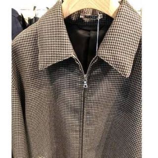 AURALEE"DOUBLE FACE CHECK ZIP BLOUSON"(ブルゾン)