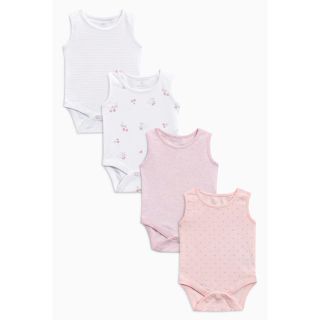 ネクスト(NEXT)の新品未開封 next baby タンクトップ 4枚 パック ピンク 女の子(肌着/下着)