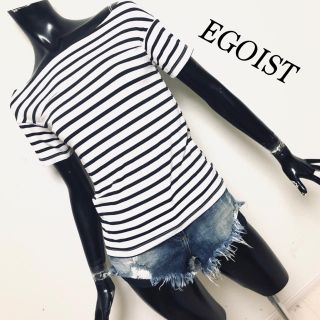 エゴイスト(EGOIST)のEGOIST＊ボーダーTシャツ(Tシャツ(半袖/袖なし))