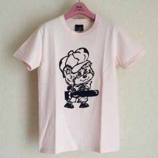 グラニフ(Design Tshirts Store graniph)のグラニフ 半袖Tシャツ ヴィンテージ風 クマ プリント ピンク SS(Tシャツ(半袖/袖なし))