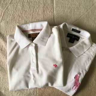 ポロラルフローレン(POLO RALPH LAUREN)の白ポロシャツ2枚(ポロシャツ)