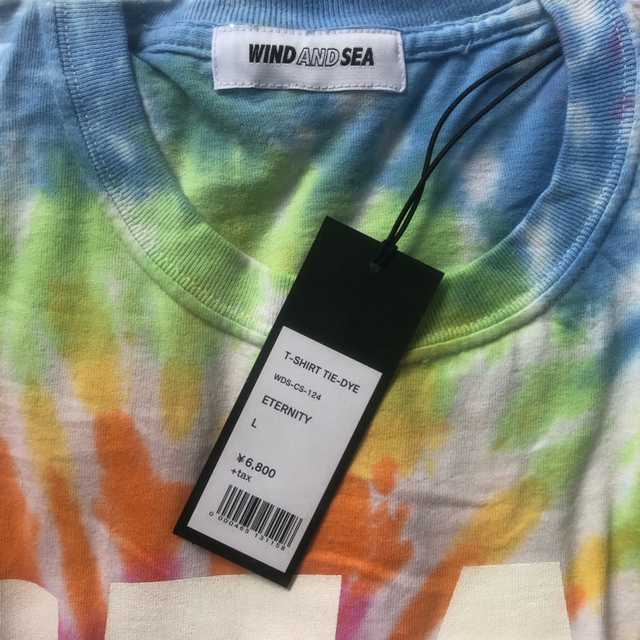 GDC(ジーディーシー)のWIND AND SEA タイダイ Lサイズ メンズのトップス(Tシャツ/カットソー(半袖/袖なし))の商品写真