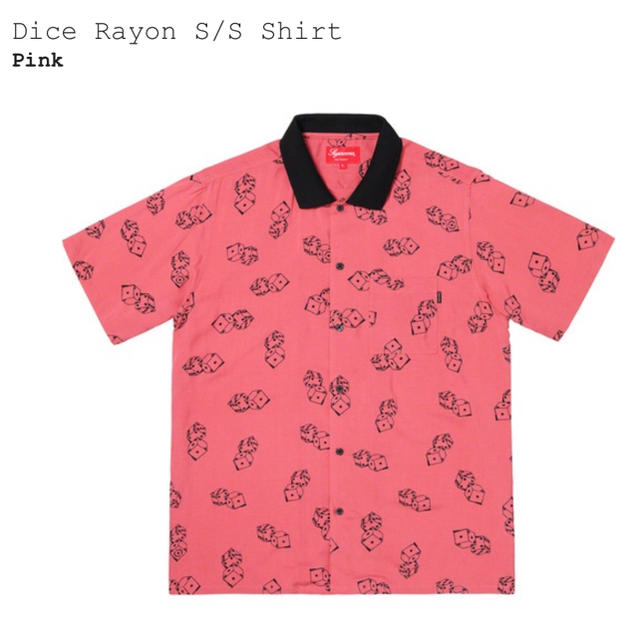 Pinkピンクサイズsupreme Dice rayon