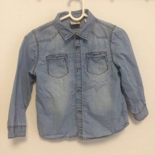 ザラ(ZARA)のZara デニムシャツ 2/3Y(ブラウス)