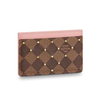 ルイヴィトン(LOUIS VUITTON)のLOUIS VUITTON カードケース ピンク(名刺入れ/定期入れ)