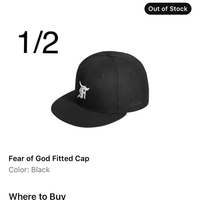 FEAR OF GOD(フィアオブゴッド)のfog essential new era 1/2 メンズの帽子(キャップ)の商品写真