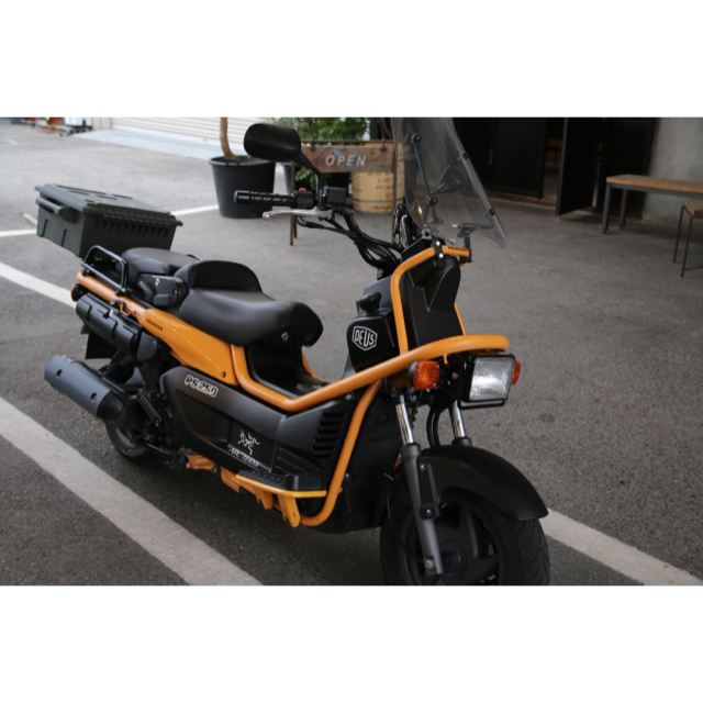 HONDA PS250 パロットイエロー リアタイヤ新品自賠責2022年10月