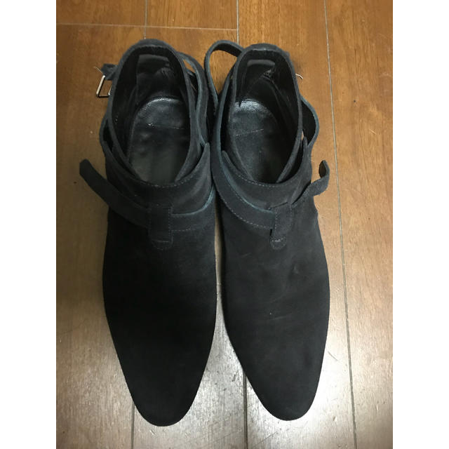 SAINT LAURENT PARIS クロップドジョッパーブーツ スウェード