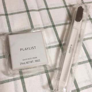 シセイドウ(SHISEIDO (資生堂))のPLAYLIST クイックミュートクリーム ＆ ブラシ セット(ヘアワックス/ヘアクリーム)