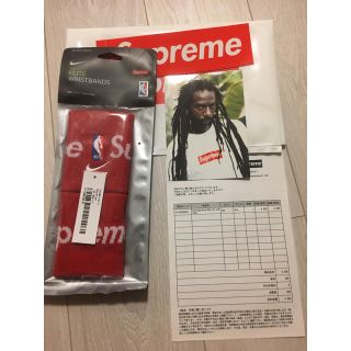 シュプリーム(Supreme)のシュプリーム リストバンド buju ステッカー付き(バングル/リストバンド)