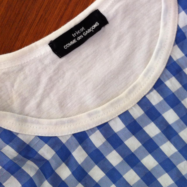COMME des GARCONS(コムデギャルソン)のGARÇON チェックTシャツ レディースのトップス(Tシャツ(半袖/袖なし))の商品写真