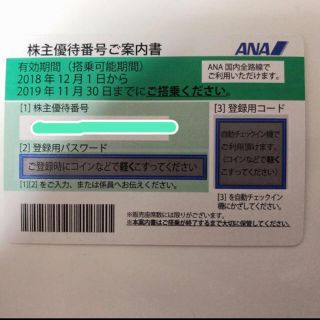 エーエヌエー(ゼンニッポンクウユ)(ANA(全日本空輸))のANA 株主優待券(その他)