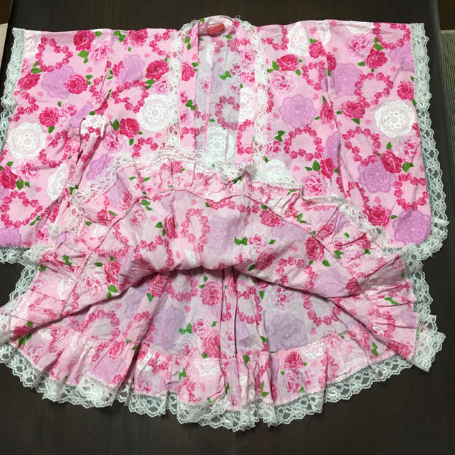 子供用浴衣(女の子) キッズ/ベビー/マタニティのキッズ服女の子用(90cm~)(甚平/浴衣)の商品写真