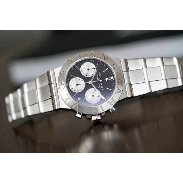 BVLGARI - 美品 ブルガリ ディアゴノ クロノ ブラック CH35 オートマティック