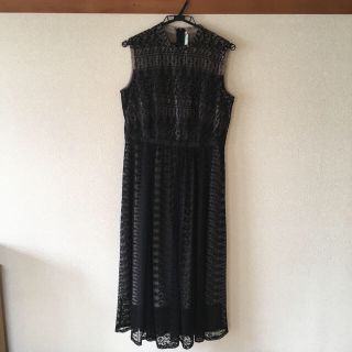 エメ(AIMER)の【美品】【1回のみ着用】【着画有】13号／L レースドレス(ミディアムドレス)