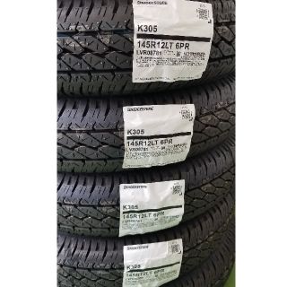 ブリヂストン(BRIDGESTONE)のBRIDGESTONE　145R12 6PR K305 4本1セット新品未使用(タイヤ)