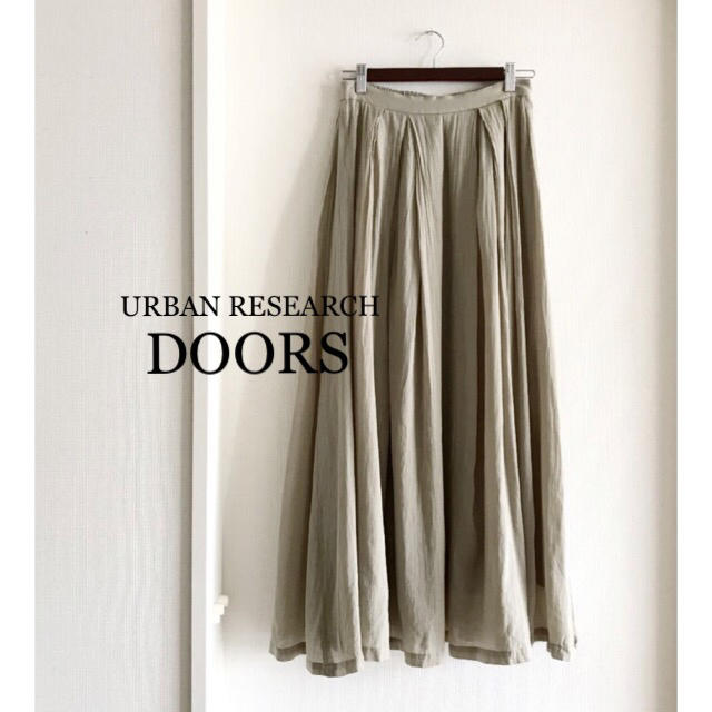 URBAN RESEARCH DOORS(アーバンリサーチドアーズ)のゆっきさまご購入用 美品♡UR ドアーズ コットンラミー マキシスカート レディースのスカート(ロングスカート)の商品写真