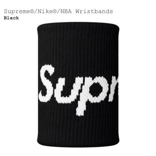 シュプリーム(Supreme)のSupreme Nike NBA Wristbands Black(バングル/リストバンド)