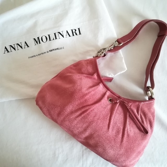 ANNA MOLINARI(アンナモリナーリ)のアンナ・モリナーリ / Anna Molinari ピンクのバッグ (美品) レディースのバッグ(ハンドバッグ)の商品写真