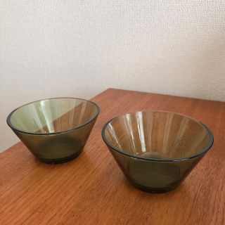 イッタラ(iittala)の美品 イッタラ 廃盤色 フォレストグリーン カルティオボウル(食器)