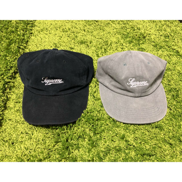 Supreme  Script Logo Fitted 6-Panel cap