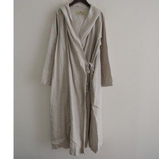 ネストローブ(nest Robe)のまりりん様専用【タグ付き美品】ネストローブ★リネンフードカシュクールワンピース(ロングワンピース/マキシワンピース)