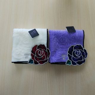 アナスイ(ANNA SUI)のLEMON様専用アナスイ タオルハンカチ 2枚 新品 ⑲(ハンカチ)