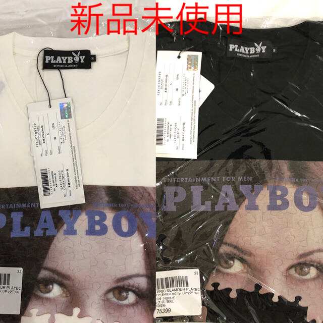 HYSTERIC GLAMOUR(ヒステリックグラマー)の新品未使用  ヒステリックグラマー プレイボーイ Tシャツ  サイズS   メンズのトップス(Tシャツ/カットソー(半袖/袖なし))の商品写真