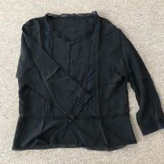 ビューティアンドユースユナイテッドアローズ(BEAUTY&YOUTH UNITED ARROWS)の【ユナイテッドアローズ】店舗購入品 シルク100% ブラウス ブラック(シャツ/ブラウス(長袖/七分))