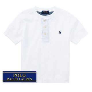 ラルフローレン(Ralph Lauren)の☆新品☆130 ラルフローレン 半袖ヘンリーネックTシャツ ホワイト 1999(Tシャツ/カットソー)