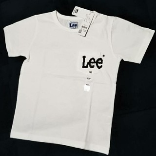 リー(Lee)の■新品未使用■ Lee 胸ロゴプリント半袖Tシャツキッズ／白／130cm(Tシャツ/カットソー)